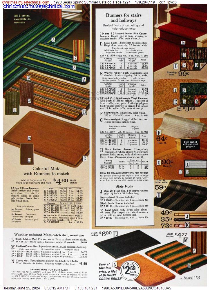 1973 Sears Spring Summer Catalog, Page 1224