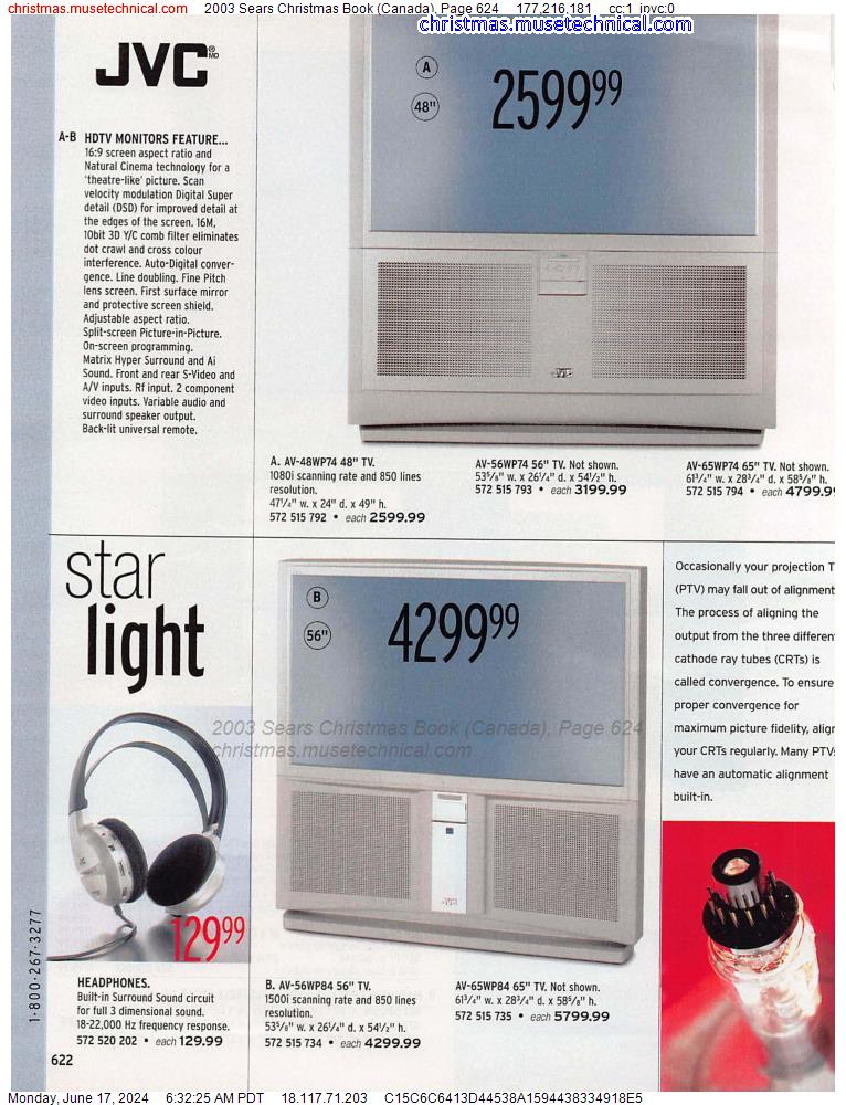 2003 Sears Christmas Book (Canada), Page 624