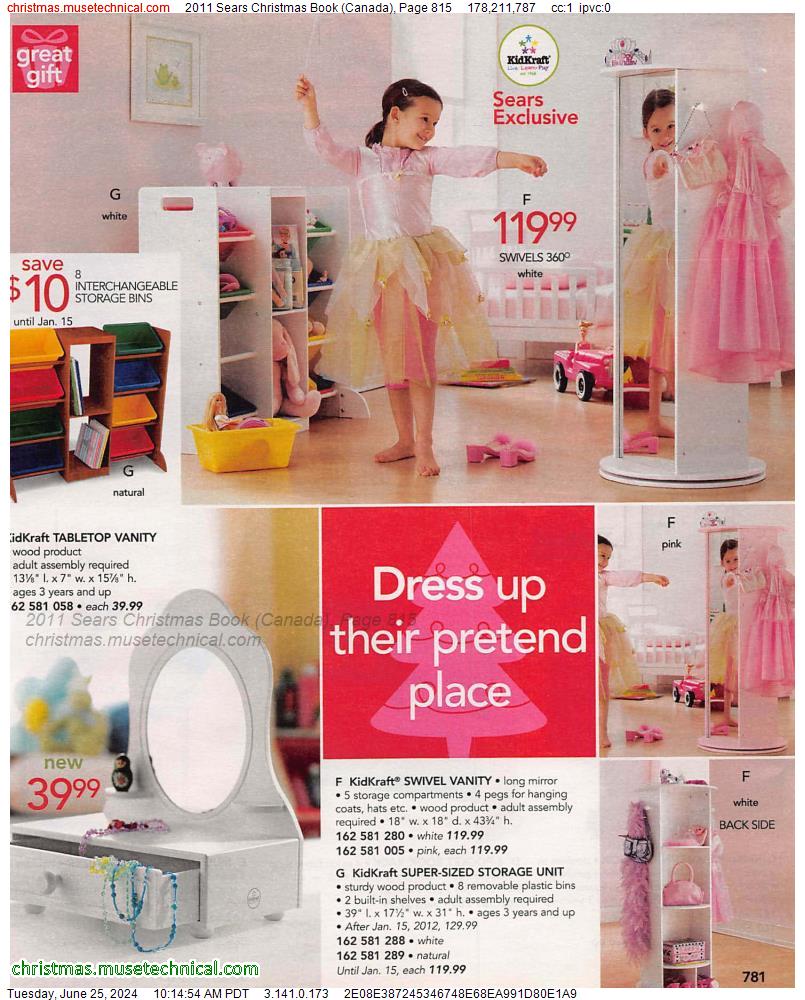 2011 Sears Christmas Book (Canada), Page 815