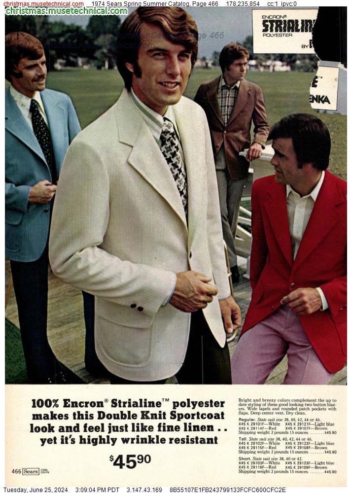 1974 Sears Spring Summer Catalog, Page 466