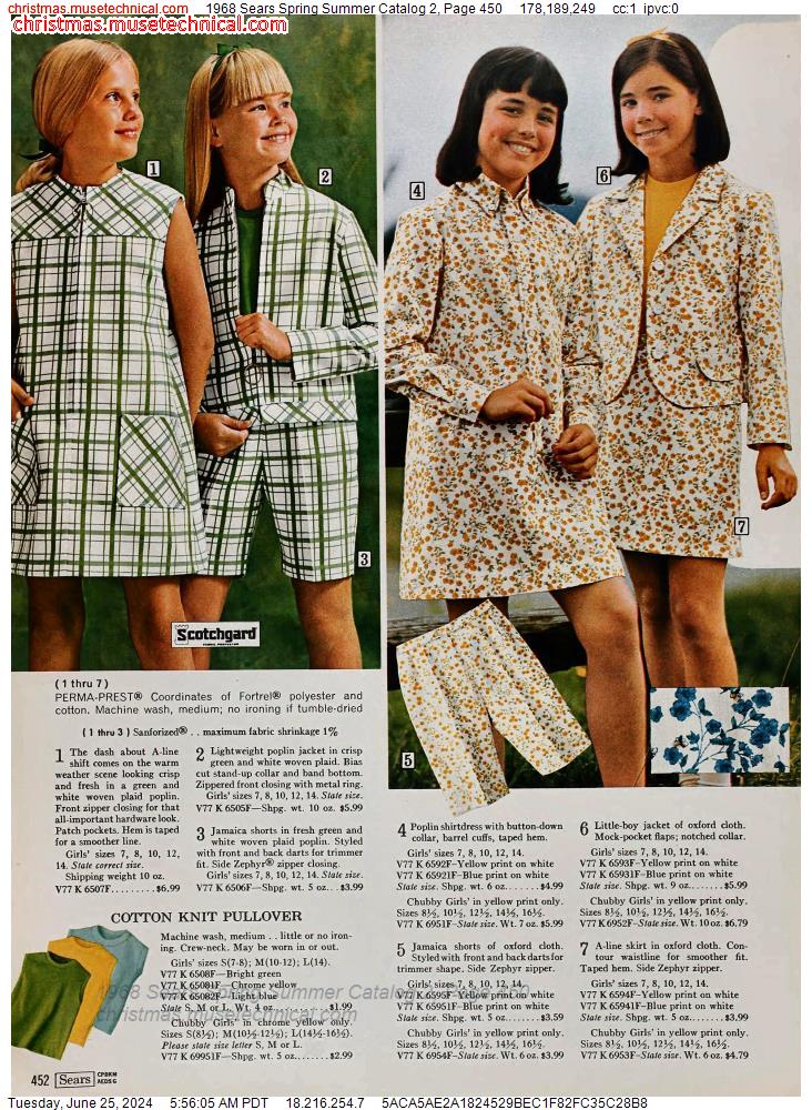 1968 Sears Spring Summer Catalog 2, Page 450
