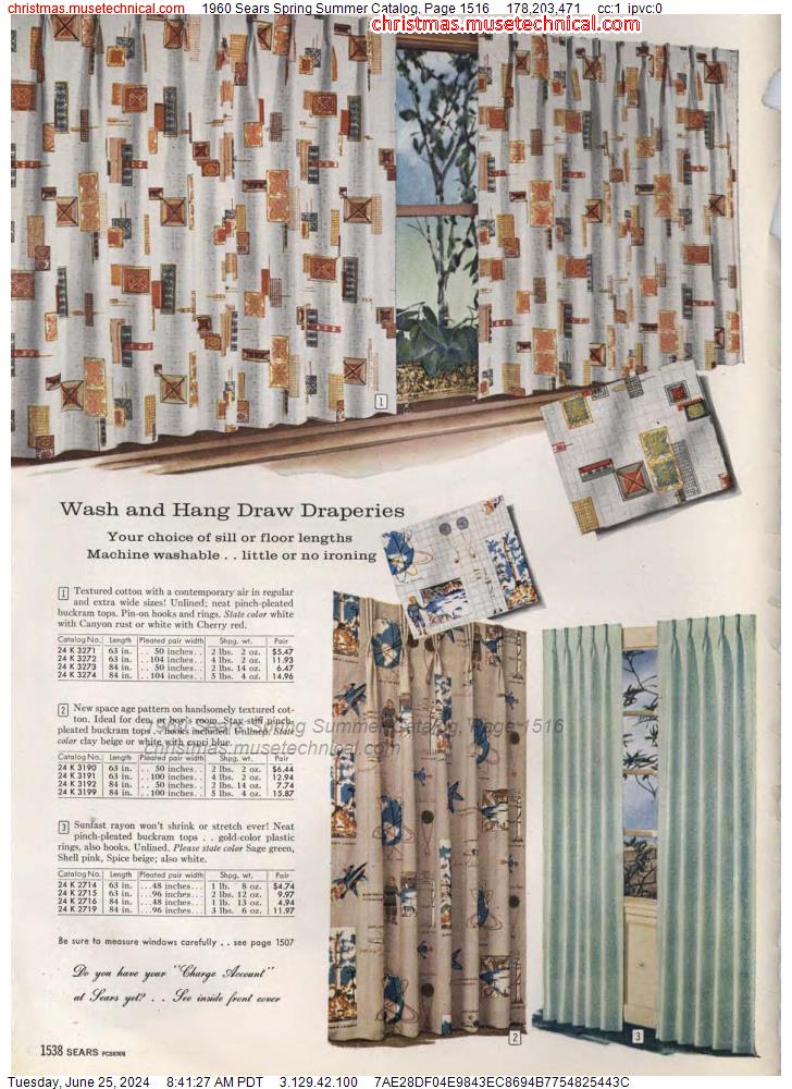 1960 Sears Spring Summer Catalog, Page 1516