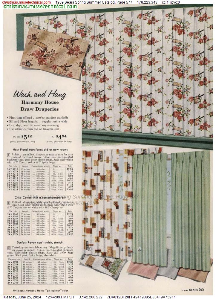 1959 Sears Spring Summer Catalog, Page 577