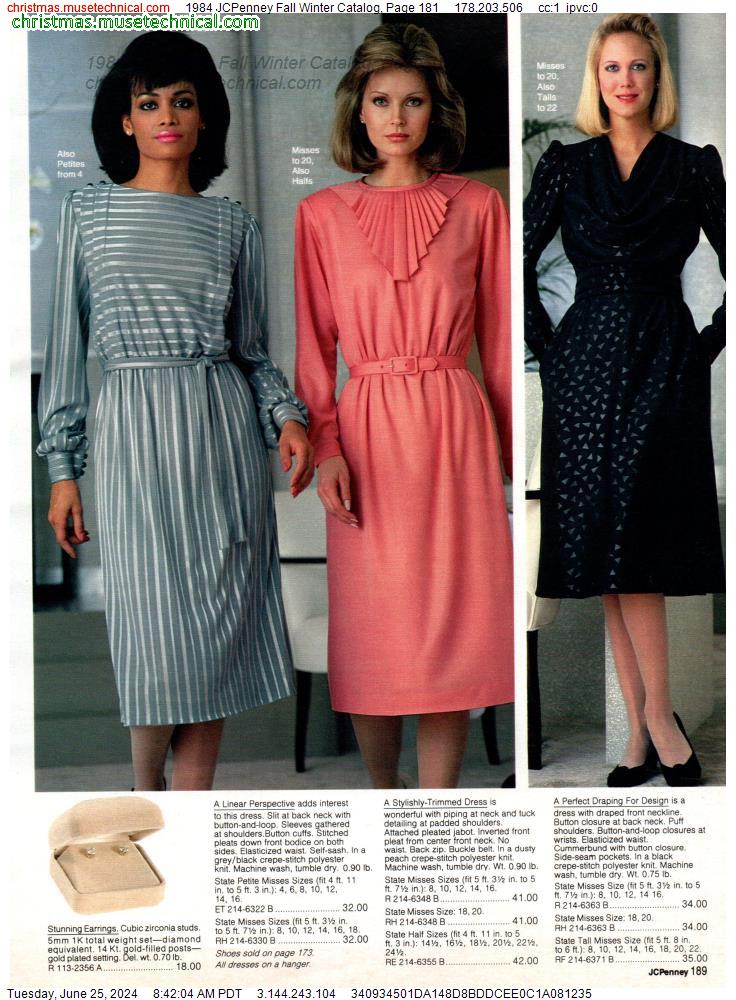 1984 JCPenney Fall Winter Catalog, Page 181