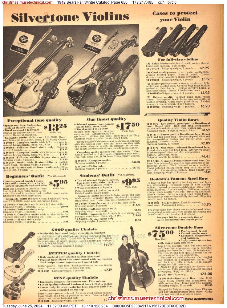1942 Sears Fall Winter Catalog, Page 656