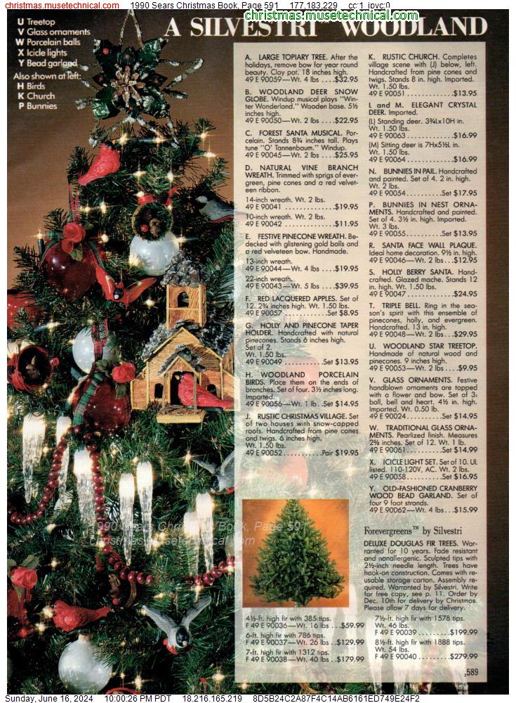1990 Sears Christmas Book, Page 591