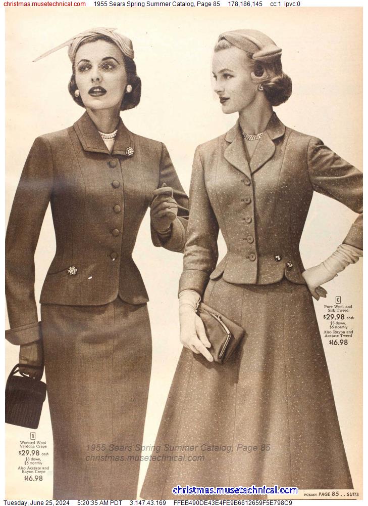 1955 Sears Spring Summer Catalog, Page 85