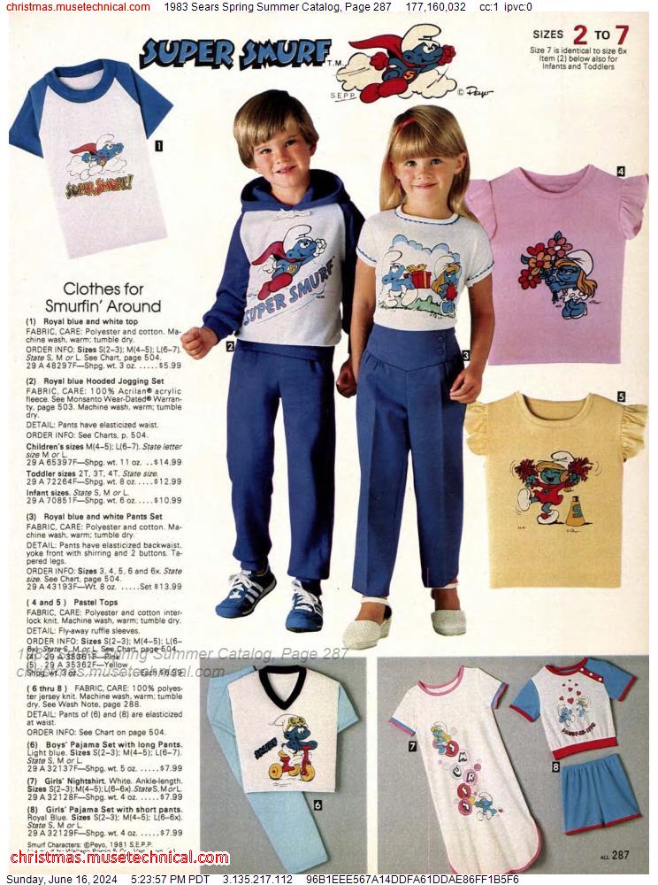 1983 Sears Spring Summer Catalog, Page 287