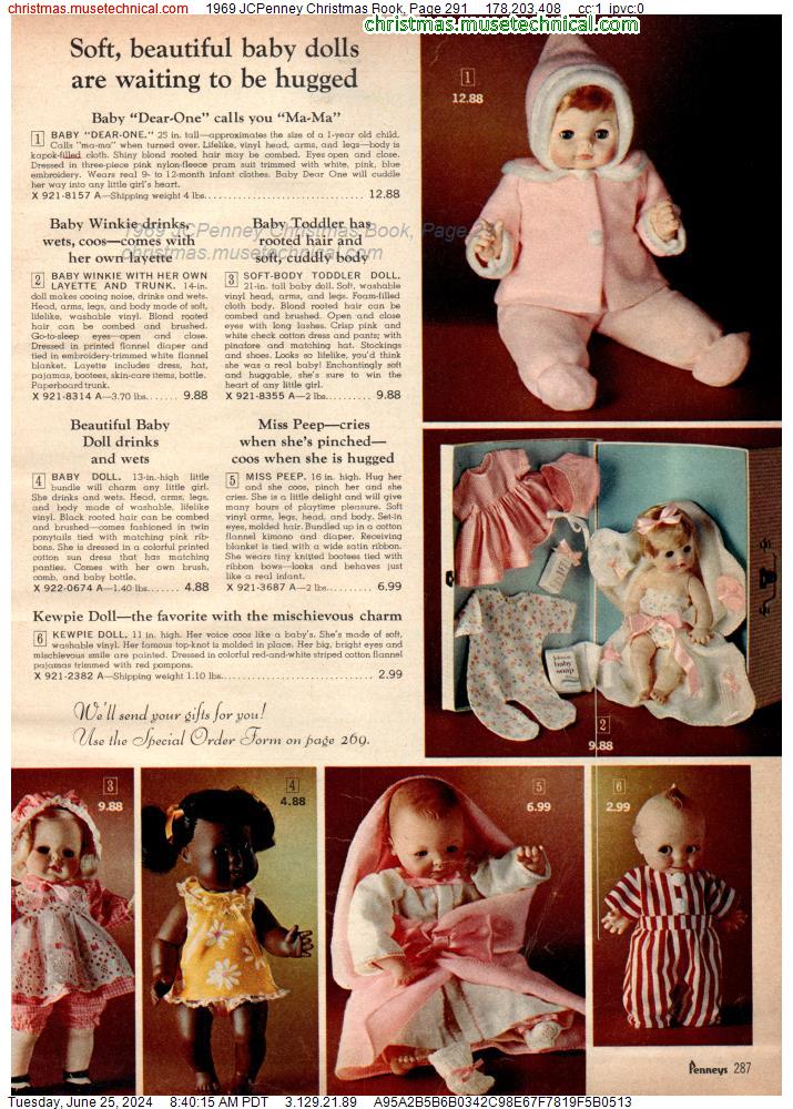 1969 JCPenney Christmas Book, Page 291