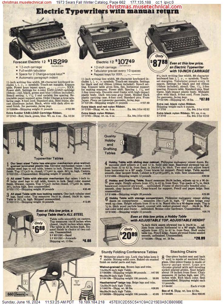 1973 Sears Fall Winter Catalog, Page 662