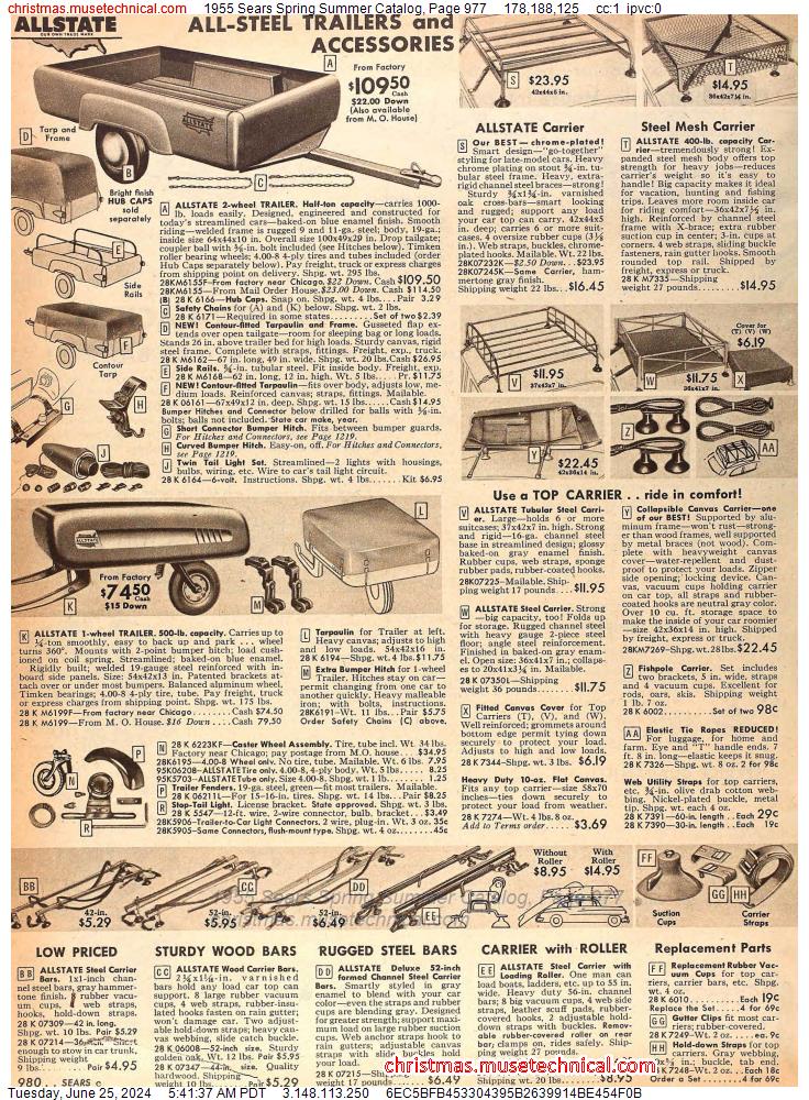 1955 Sears Spring Summer Catalog, Page 977