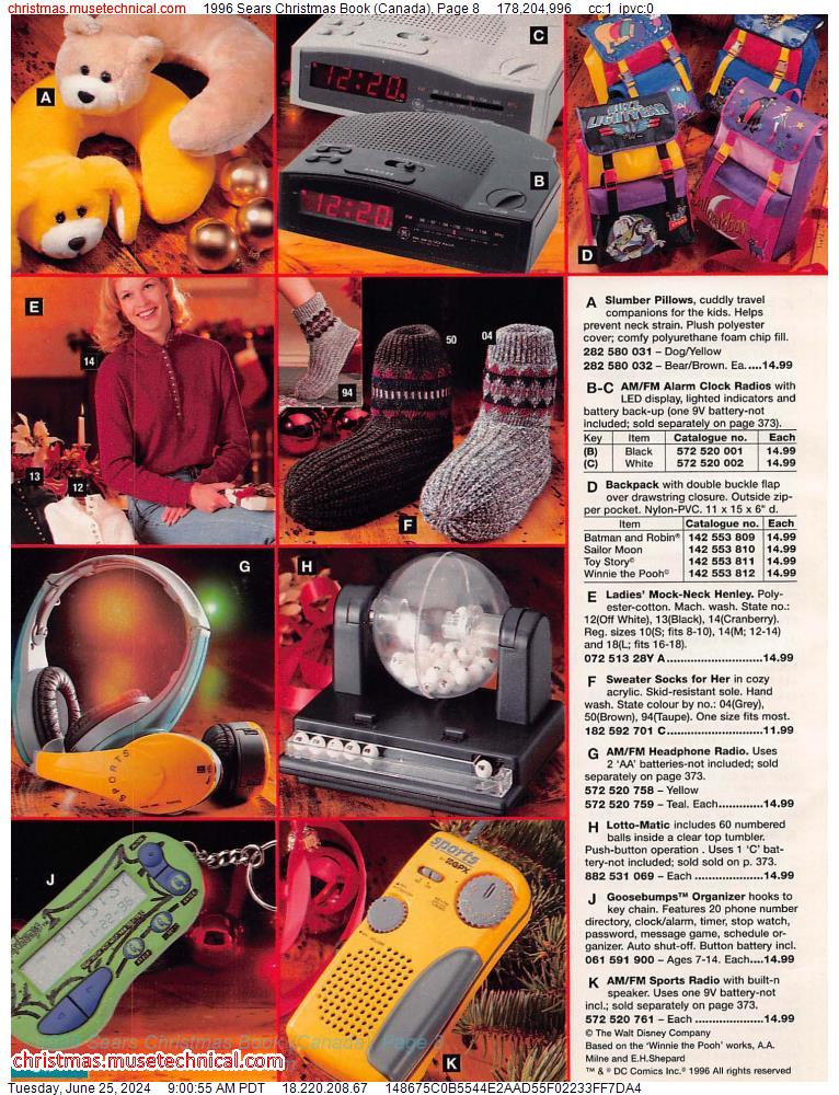 1996 Sears Christmas Book (Canada), Page 8