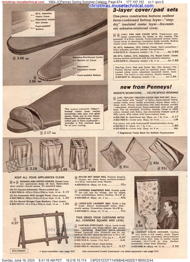 1964 JCPenney Spring Summer Catalog, Page 874