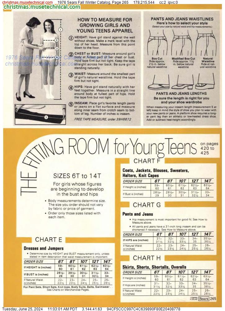 1976 Sears Fall Winter Catalog, Page 265
