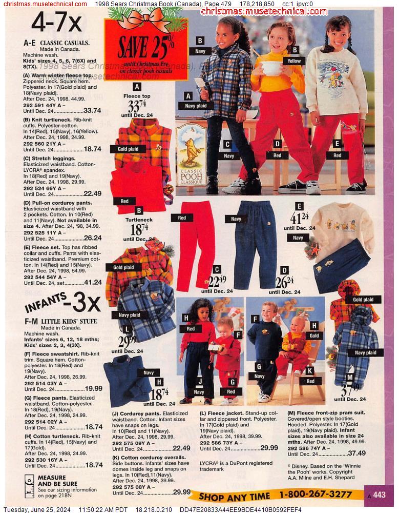 1998 Sears Christmas Book (Canada), Page 479