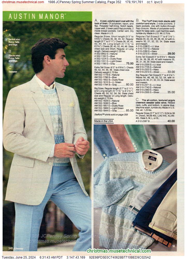 1986 JCPenney Spring Summer Catalog, Page 352