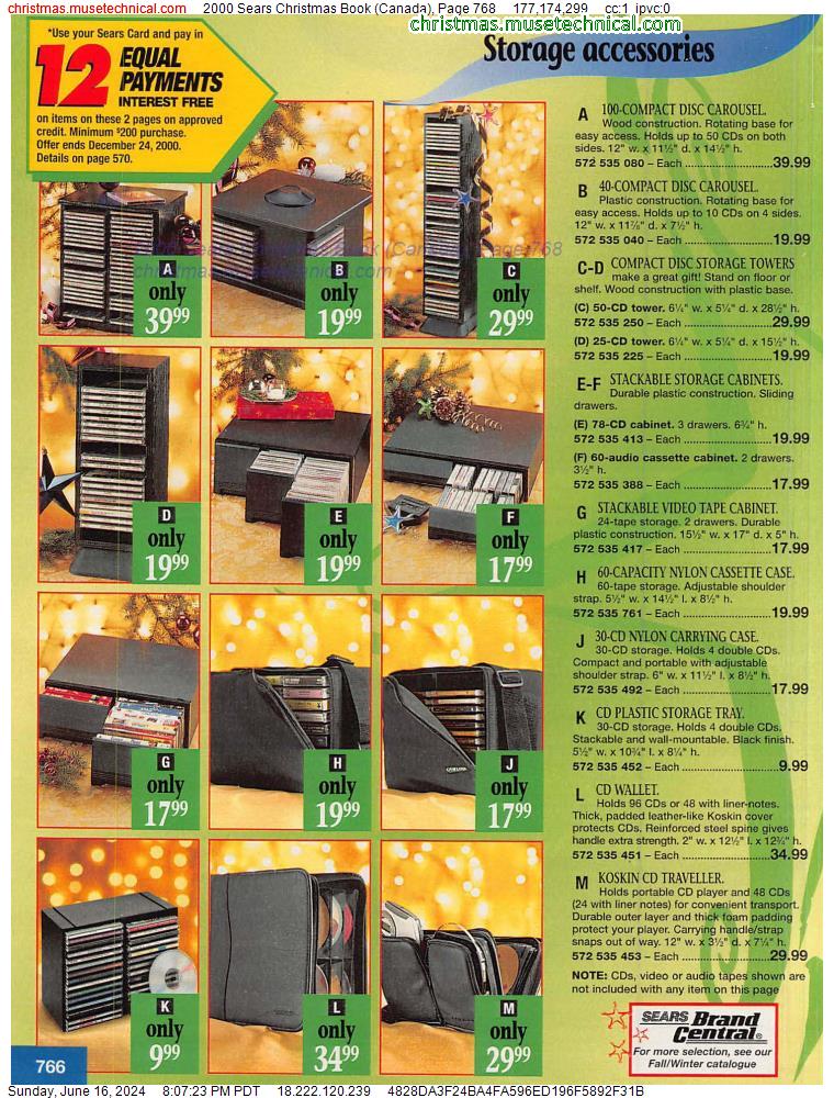 2000 Sears Christmas Book (Canada), Page 768