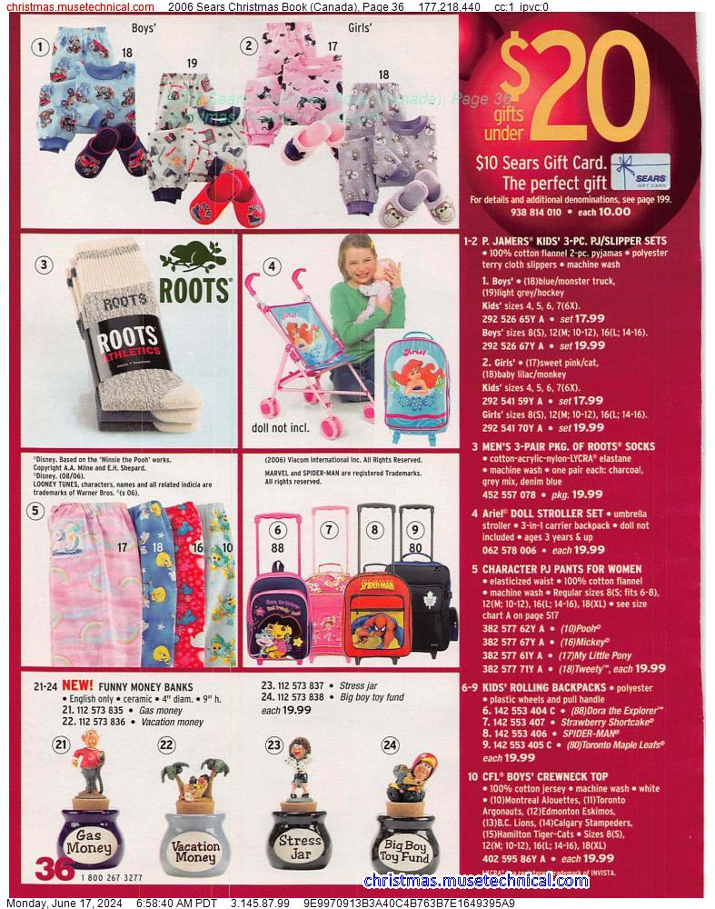 2006 Sears Christmas Book (Canada), Page 36