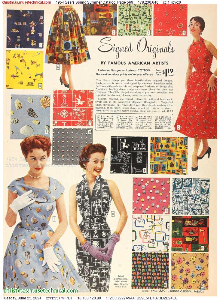 1954 Sears Spring Summer Catalog, Page 569