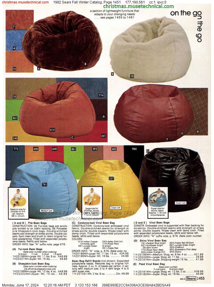 1982 Sears Fall Winter Catalog, Page 1451