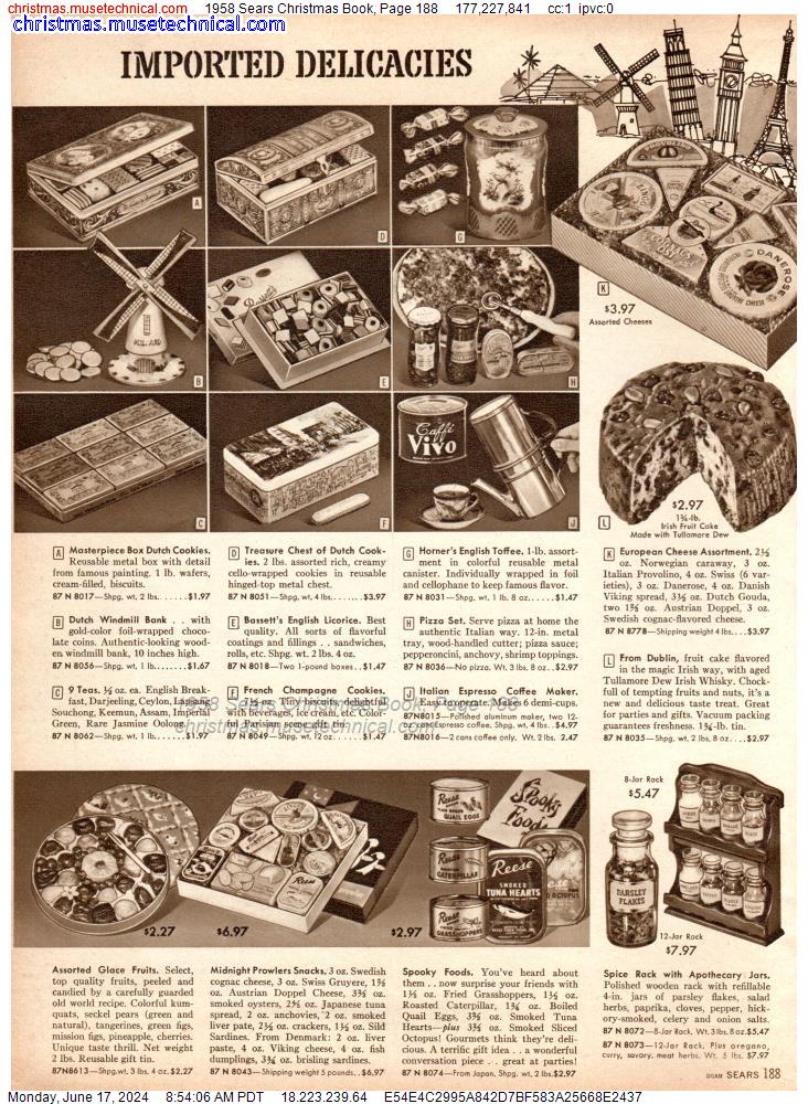1958 Sears Christmas Book, Page 188
