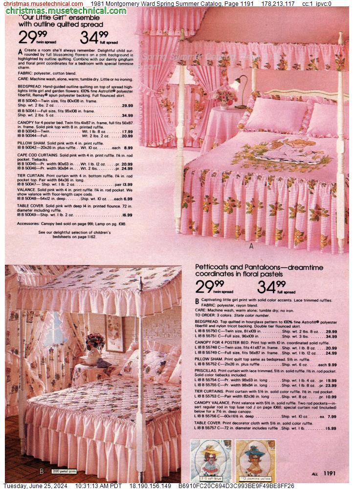 1981 Montgomery Ward Spring Summer Catalog, Page 1191
