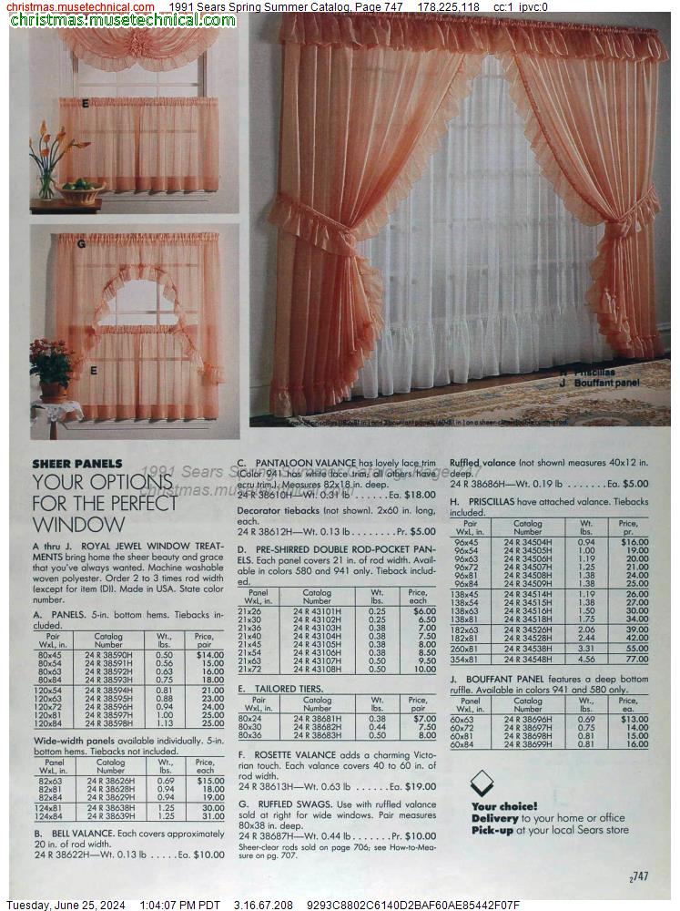 1991 Sears Spring Summer Catalog, Page 747