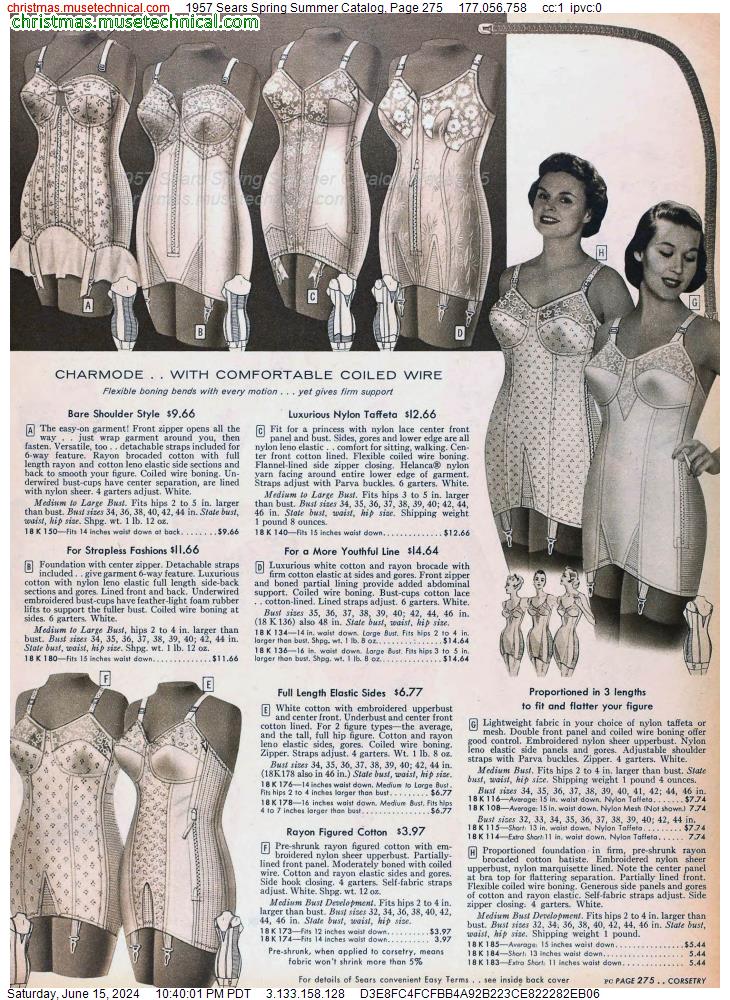 1957 Sears Spring Summer Catalog, Page 275