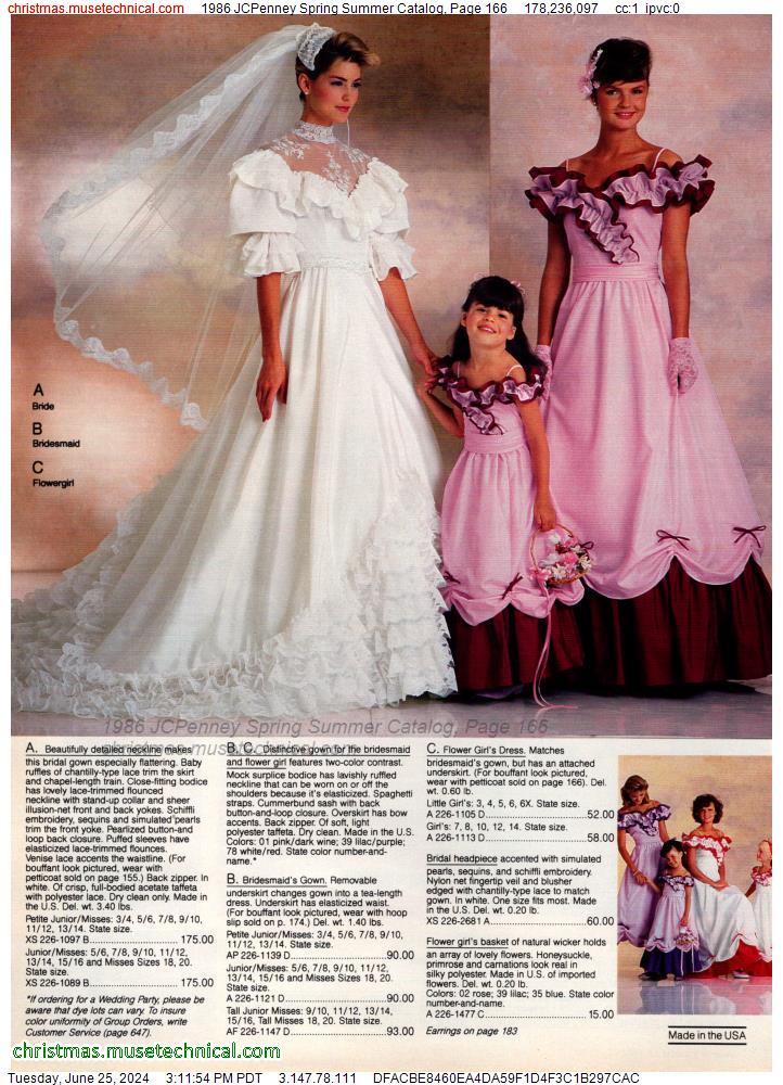 1986 JCPenney Spring Summer Catalog, Page 166