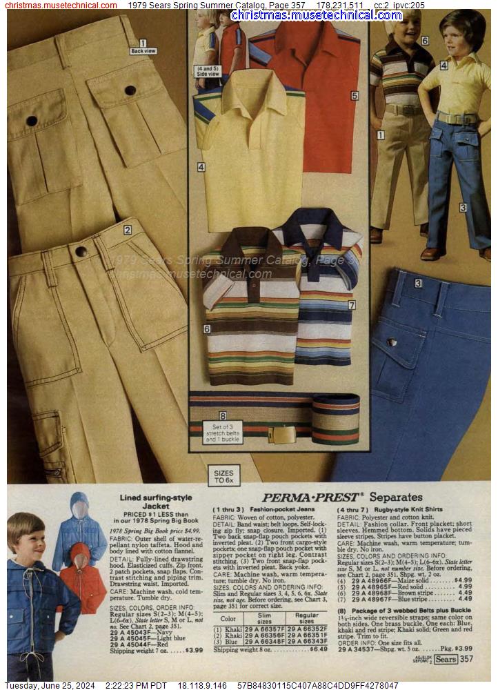 1979 Sears Spring Summer Catalog, Page 357