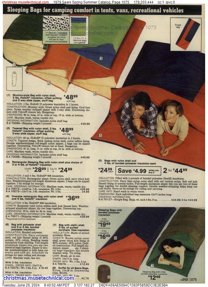 1979 Sears Spring Summer Catalog, Page 1075