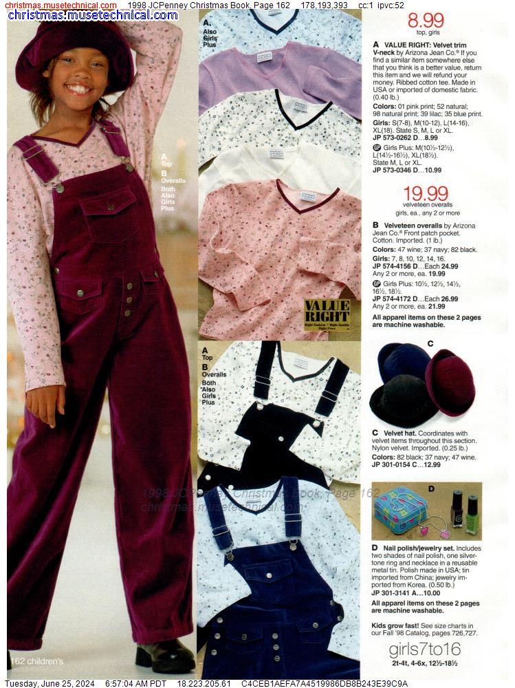 1998 JCPenney Christmas Book, Page 162