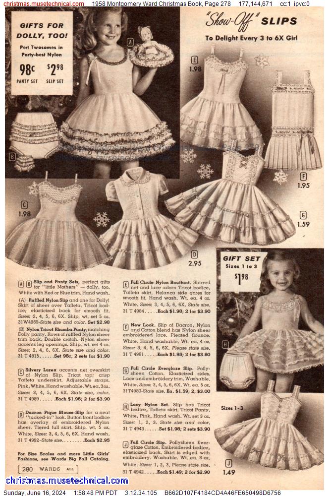 1958 Montgomery Ward Christmas Book, Page 278