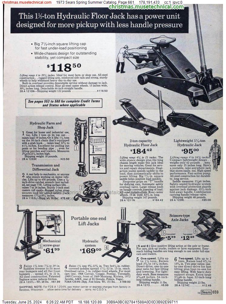 1973 Sears Spring Summer Catalog, Page 661