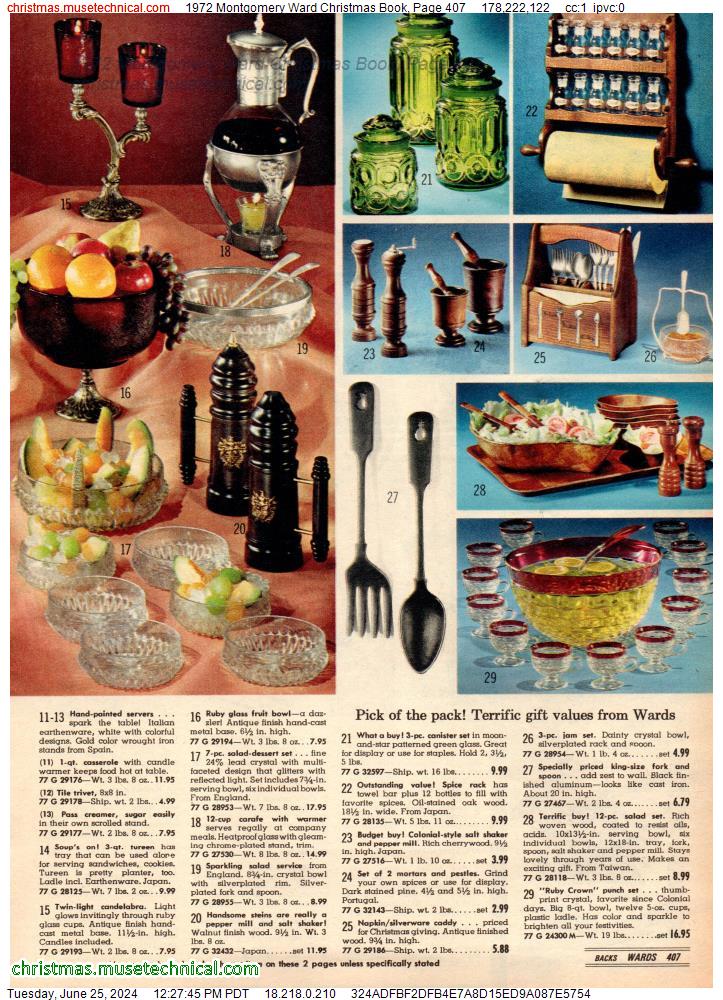 1972 Montgomery Ward Christmas Book, Page 407