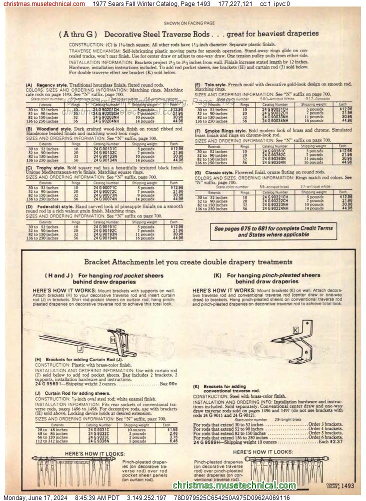 1977 Sears Fall Winter Catalog, Page 1493