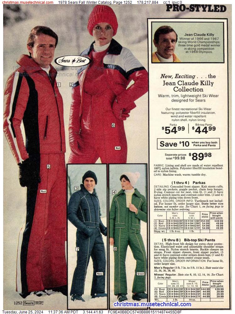 1978 Sears Fall Winter Catalog, Page 1252