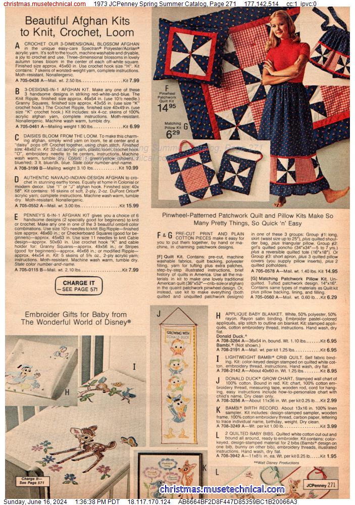 1973 JCPenney Spring Summer Catalog, Page 271