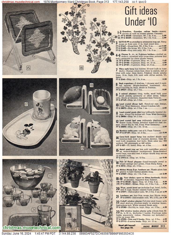 1976 Montgomery Ward Christmas Book, Page 313
