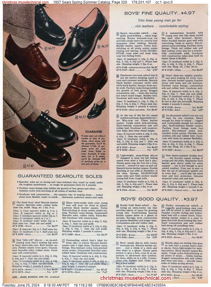 1957 Sears Spring Summer Catalog, Page 329