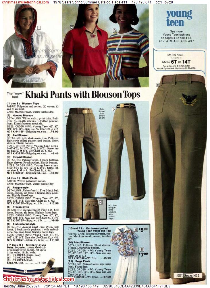 1978 Sears Spring Summer Catalog, Page 411