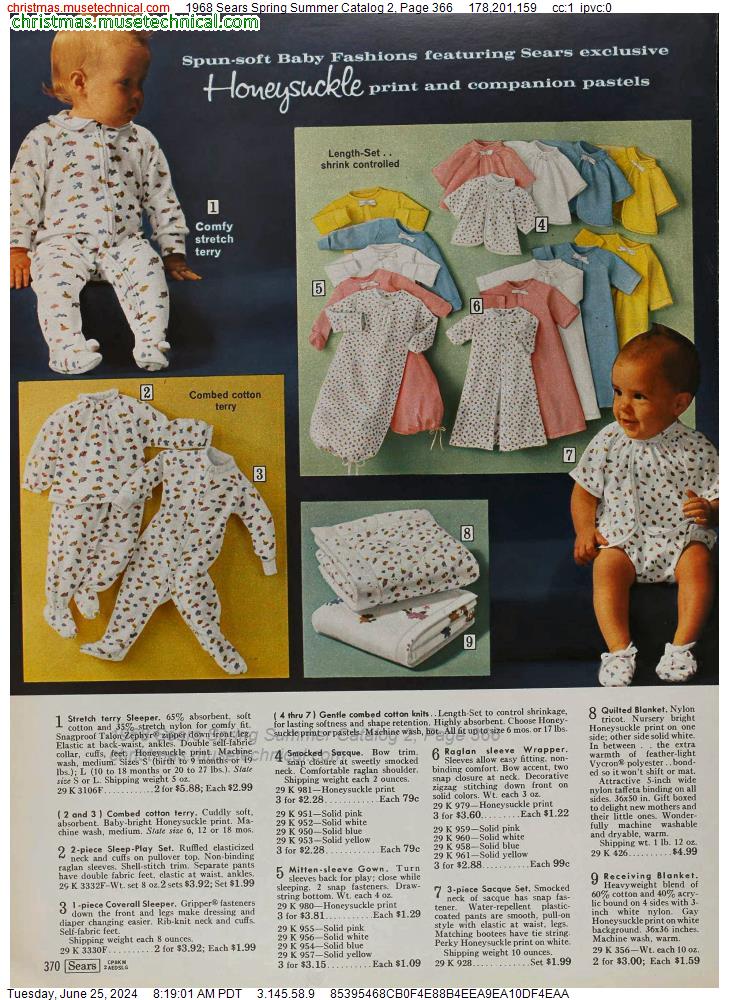 1968 Sears Spring Summer Catalog 2, Page 366
