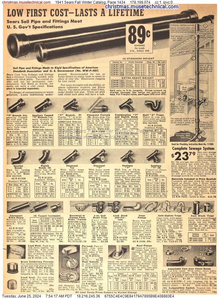 1941 Sears Fall Winter Catalog, Page 1434