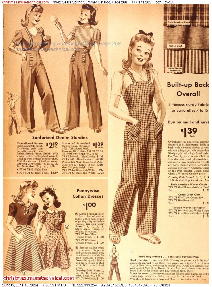 1942 Sears Spring Summer Catalog, Page 268