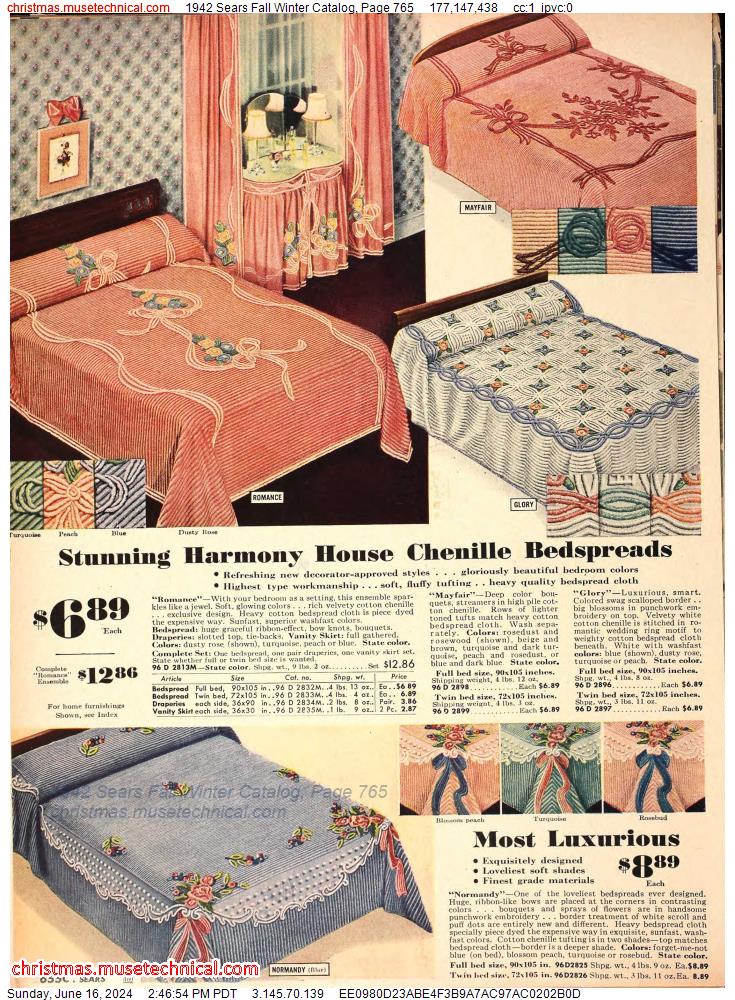 1942 Sears Fall Winter Catalog, Page 765