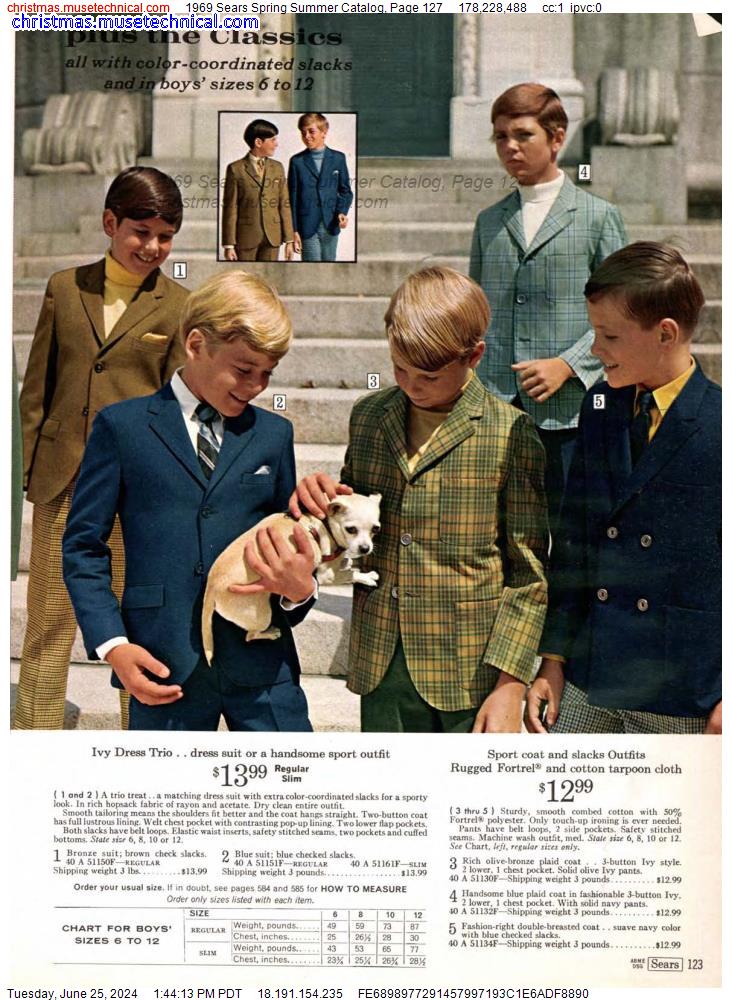 1969 Sears Spring Summer Catalog, Page 127