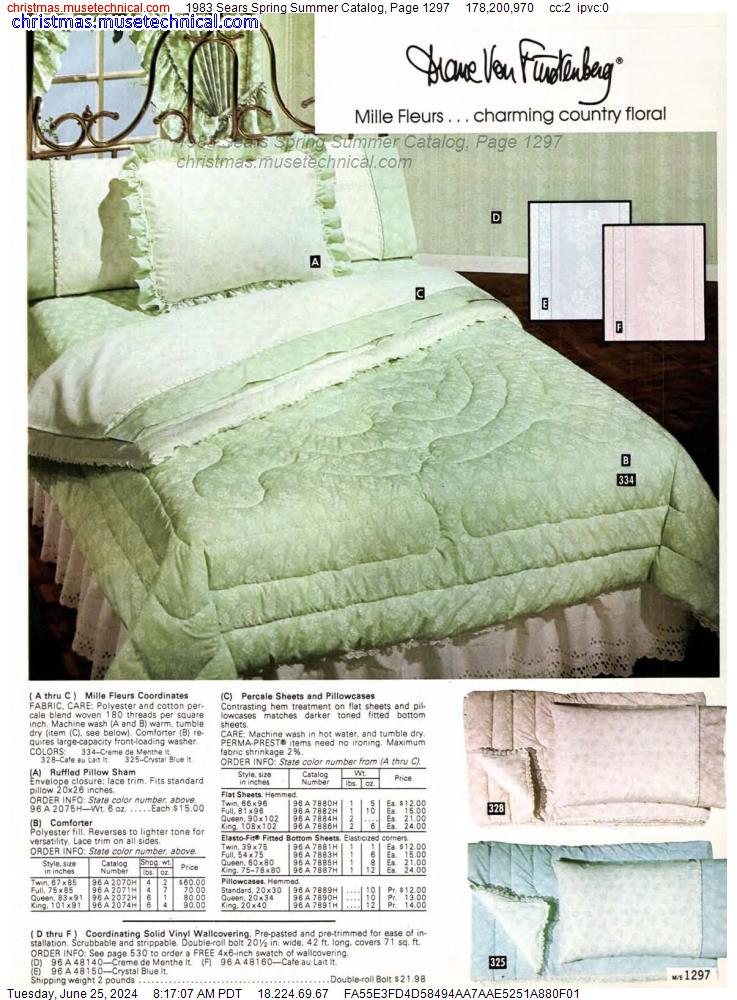 1983 Sears Spring Summer Catalog, Page 1297
