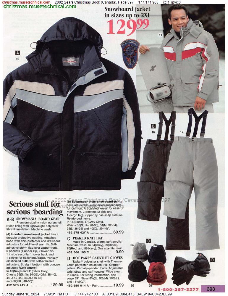 2002 Sears Christmas Book (Canada), Page 397