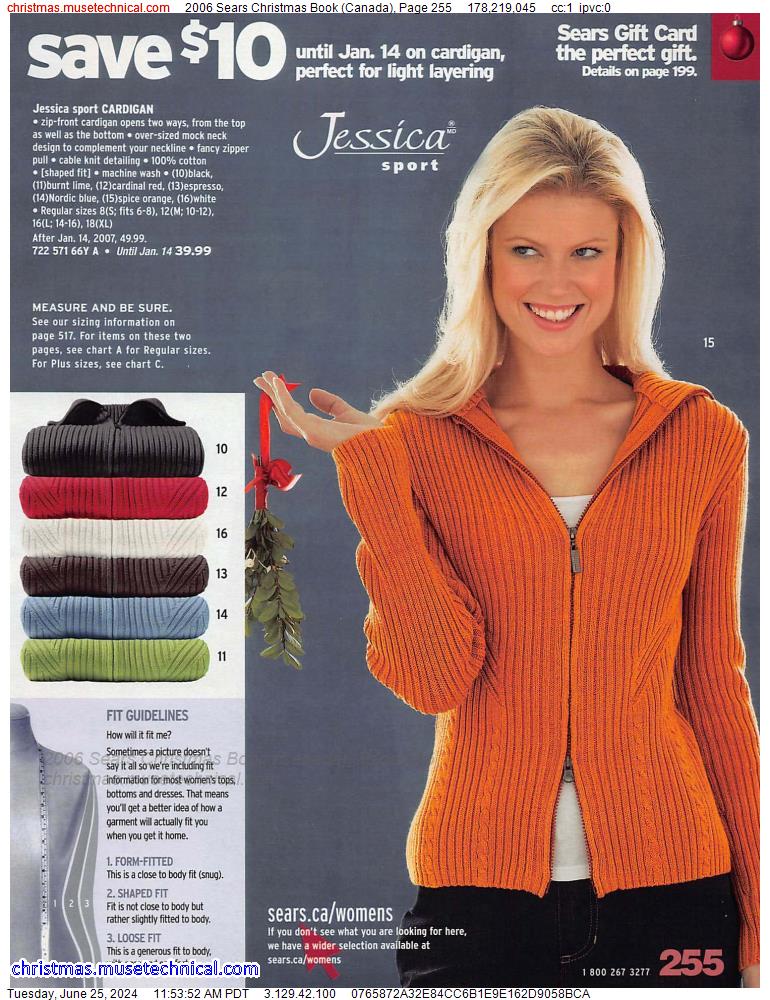 2006 Sears Christmas Book (Canada), Page 255