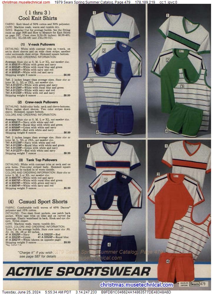 1979 Sears Spring Summer Catalog, Page 479
